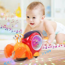 Musical Light-Up Crawling Crab and Snail Tummy Time Baby Toy