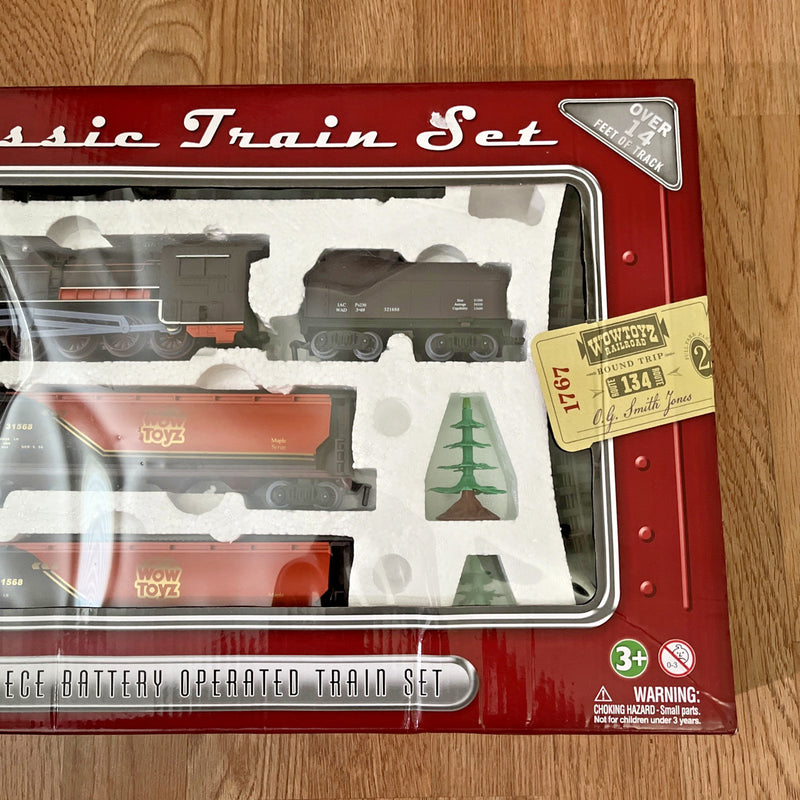 20-Piece Classic Train Set with Over 14 ft of Track