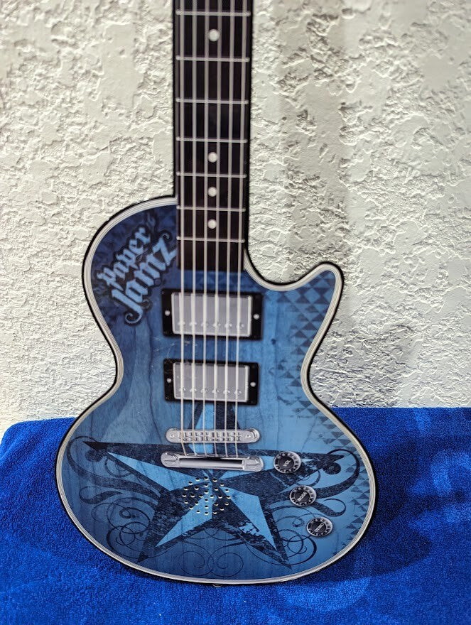 Wow Wee Paper Jamz Guitar Series 1 Instant Rock Star Blue Guitar Without Strap