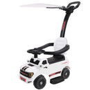 Qaba 3-in-1 FORD Shelby Push and Slide Car in White