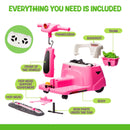 12V Kids' Sweeper Ride-On Toy Car with Cleaning Fun
