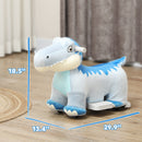Blue 6V Electric Ride-On Animal for Kids with Music