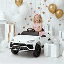 Lamborghini Urus 12V Electric Ride-On Truck for Kids - White 4-Wheel Toy