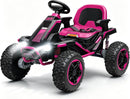 Electric Pink Ride-On Car for Kids Aged 6 and Up with 36V Power and EVA Tires