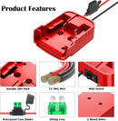 Milwaukee M18 Battery Adapter for 18V Power Wheel Conversion with 30A Fuse Switch