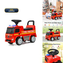 Mercedes Benz Fire Truck Ride-On Toy for Toddlers by GLACER