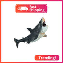 EOIVSH Mega Realistic Megalodon Shark Figurine, Plastic Ocean Creature Toy