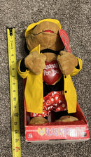 GEMMY 14" Flirty Singing Plush Gorilla with Banana Theme