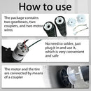 24V High-Performance Motor Gearbox Enhancement Kit for Power Wheels - Sturdy Steel Gears