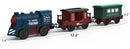 Electric Train Set for Wooden Tracks, 3-Piece Motorized Toy for Ages 3 and Up