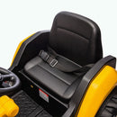 12V CAT Loader Children’s Ride-On Construction Tractor with Parental Remote Control - Yellow