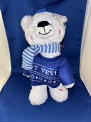 Gemmy Animated Shuffler Dancing Polar Bear "Oy Vey" for Hannukah Celebration