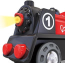 Hape Battery-Operated Train Set with Illuminated Engine - Ideal Present for Children