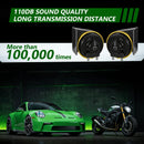 12V Snail Horn Dual Tone Waterproof Car Horn Kit