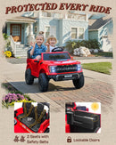 24V 2-Person Electric Ride-On Truck for Kids - Remote Control Ford F-150 Raptor with LED Lights