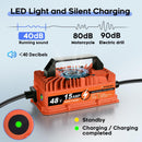 48V 15A Battery Charger for Club Car Precedent & DS with 3-Pin Round Connector