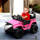 12V Pink Electric Ride-On Truck for Kids with Remote Control Off-Road Features