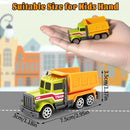 Mini Alloy Construction Vehicle Set for Kids - 6 Piece Excavator and Tractor Collection 1/64
