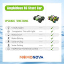 All-Terrain Remote Control Stunt Car for Kids Ages 4-12, Waterproof Green Design