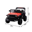 12V Electric Ride-On Car for Kids with Remote Control, Swing Feature, Music, and Safety Seat Belt