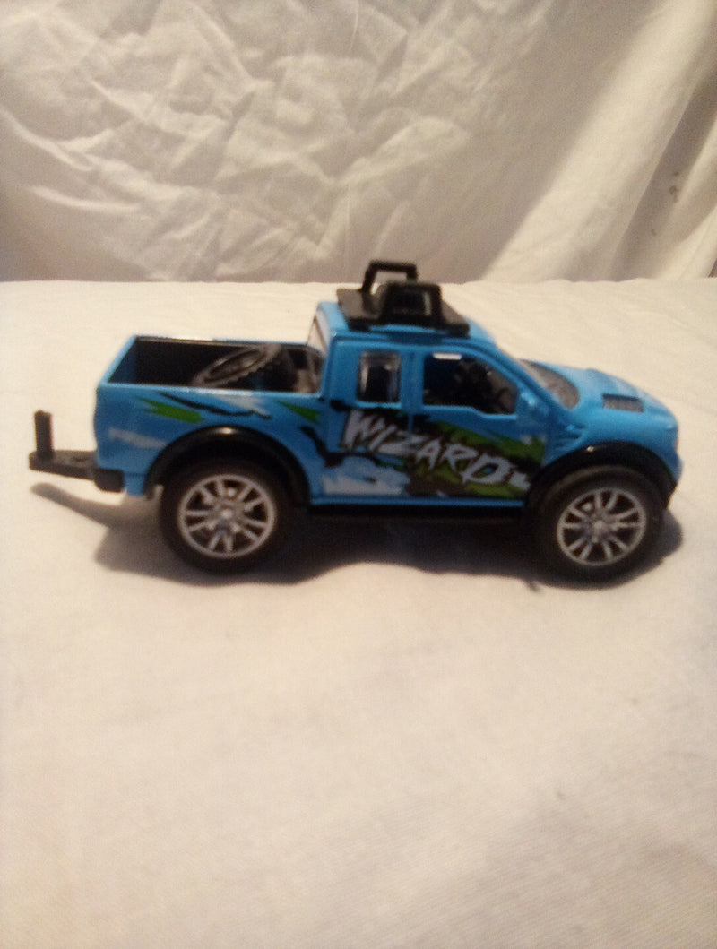 Small Metal Racing Truck Toy with Free Moving Parts 4x1.5x1.5 Inches Made in China