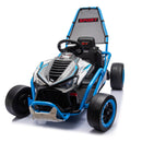 24V 400W Children's Electric Drift Go-Kart with Roll Cage, Safety Harness, and Bluetooth