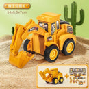 Push and Play Construction Vehicle Toy Excavator Bulldozer Diecast for Kids