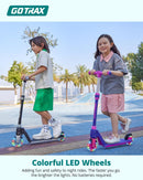 Gotrax K03 Kids Kick Scooter with 5" LED Wheels and Adjustable Handlebar