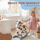 Rabbit-Themed Rocking Horse with Realistic Neigh and Plush Comfort