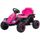 Pink Electric Battery-Powered Go-Kart Ride-On Toy ATV for Girls Ages 3-6