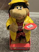 GEMMY 14" Flirty Singing Plush Gorilla with Banana Theme