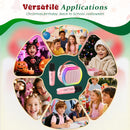 Portable Pink Karaoke Set for Kids with Dual Wireless Microphones