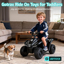 Toddler Electric Ride-On Vehicle, Suitable for Ages 1.5-4, 12V Battery, 80 Minutes of Playtime