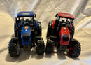 Exciting Red & Blue Tractors Set with Lights & Sounds - 2 Pack