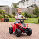 Qaba Red Kids Quad ATV with 6V Battery and Handlebar Controls