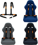 4-Point Safety Harness Set for Go Karts, UTVs, ATVs, and Racing - Black