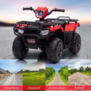 12V Children's Electric 4-Wheel Quad Car with Music and LED Lights, Speeds Up to 2.2mph