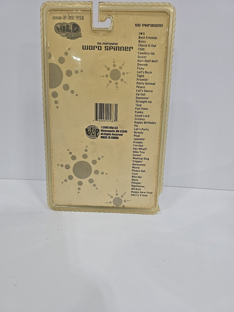 Wild Time Gadgets Word Spinner with 50 Unique Phrases - New Sealed