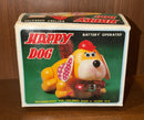 Retro 1980s Happy Dog Wind-Up Toy from CHI LAND, TAIWAN