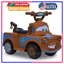 Kid Trax Disney Cars 3 Tow-Mater 6V Battery Electric Quad for Toddlers