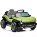 12V Official Volkswagen Beetle Electric Ride-On Car for Kids - Green, Speeds 1.5-2.5MPH