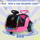 ANPABO 12V Pink 3-in-1 Electric Ride-On Car with Remote Control for Kids Ages 1.5-3