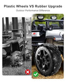 WUMZIJ Enhanced Tire Kit for Power Wheel Ride-On Vehicle | Durable Rubber Shielding