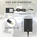 12V Electric Car Battery Charger 1000mA with 5 Ft Cord and 2.1mm x 5.5mm Center Positive Connector