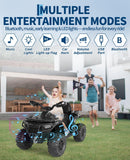 12V Electric ATV Ride-On for Kids with Remote Control, LED Lights, and Music - Ideal for Ages 3-8