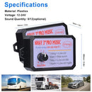12-24V Car Horn Control System with Adjustable Volume and 12 Custom Sound Options
