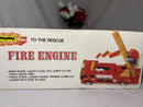 Vintage Leader Fire Engine Toy with Authentic Sounds and Flashing Lights
