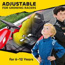 24V Electric Go Kart with Dual 150W Motors, Adjustable Seat, 11.2 MPH Speed, and 5-Point Harness
