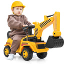 Children's Ride-On Excavator Truck Toy with Functional Shovel and Engine Sounds