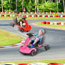 6V Electric Drift Go Kart for Kids with 360° Spin - Pink